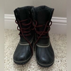 Sorel  Women's Slimpack Lace Ii Shell Boot | Black/Kettle
